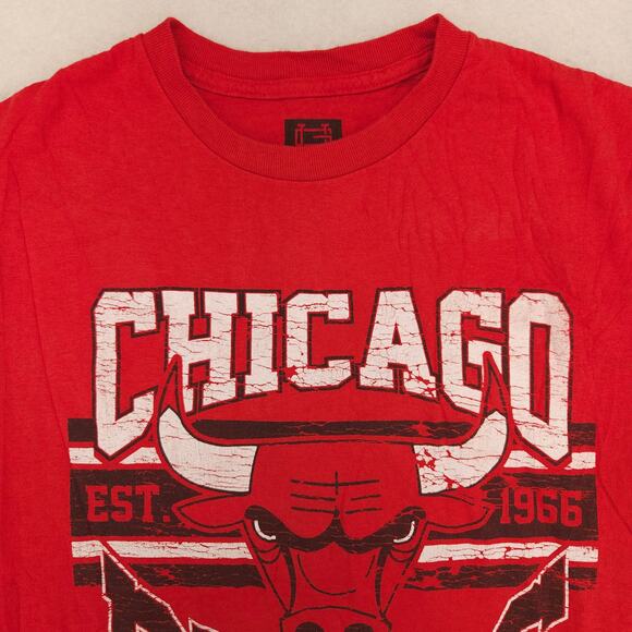 Chicago Bulls Ultra Game Graphic Basketball T-Shirt Adult Mens Size S Red - Picture 1 of 9
